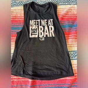 Classic Cyclebar “Meet me at the bar” tank